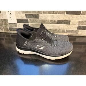 Womens Sketchers Slip-ins Slip-ons Black & Gray Grey US Size 9 EUR 39